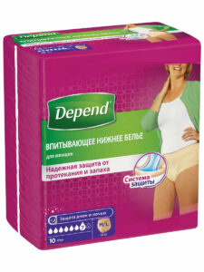 Впитывающее нижнее белье Depend для женщин M/L