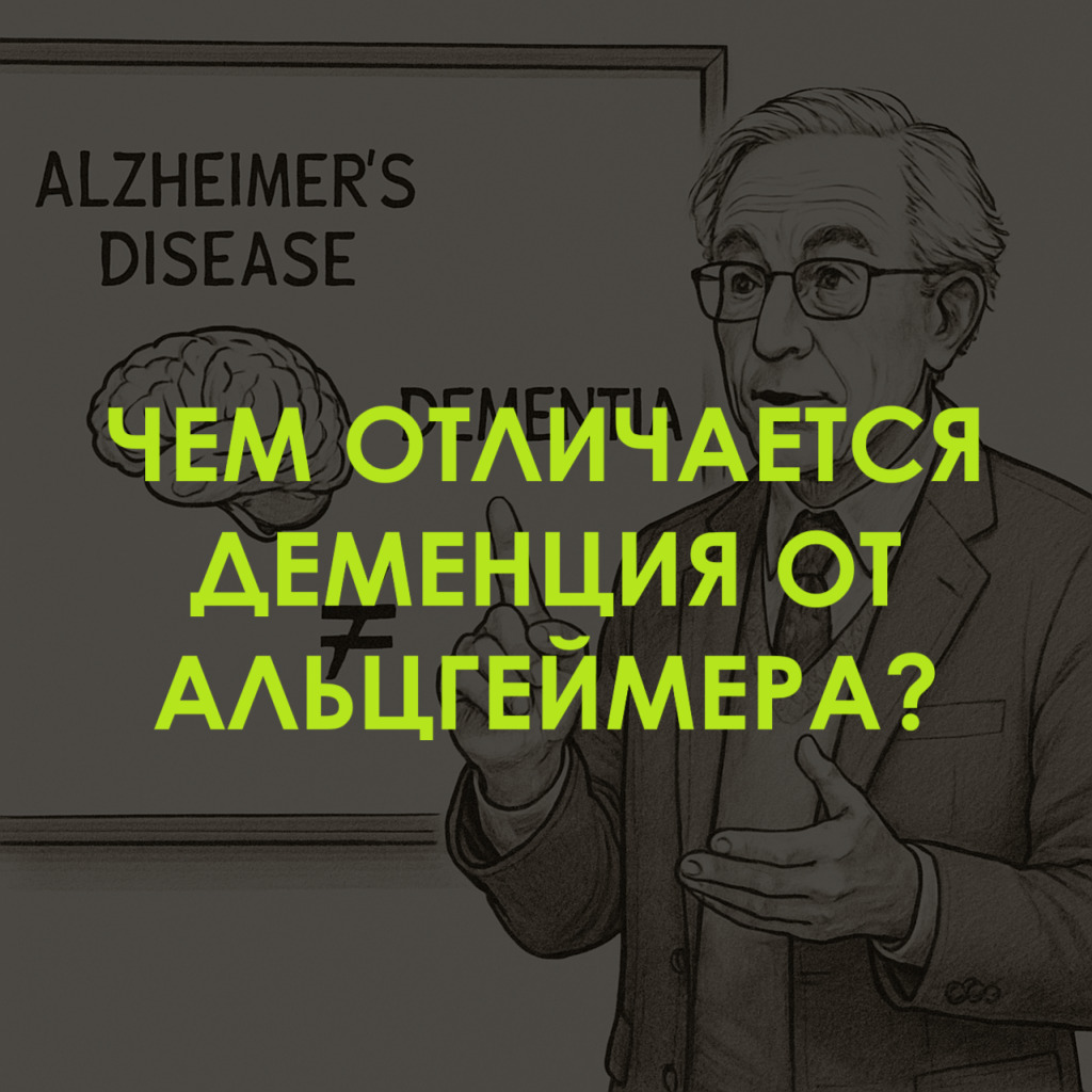 В чем отличие деменции от болезни Альцгеймера?