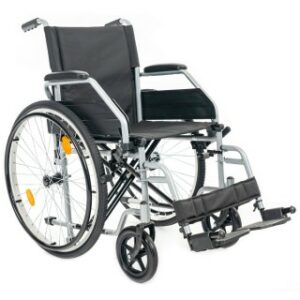 Инвалидная кресло-коляска с транзитными колёсами МЕТ TRANSIT 350