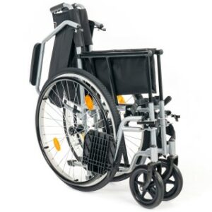 Инвалидная кресло-коляска с транзитными колёсами МЕТ TRANSIT 350